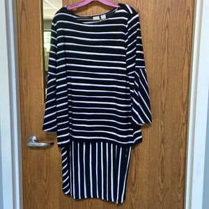 Woman’s matching top and skirt set